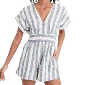 American Eagle Striped Kimono Romper - size: Small